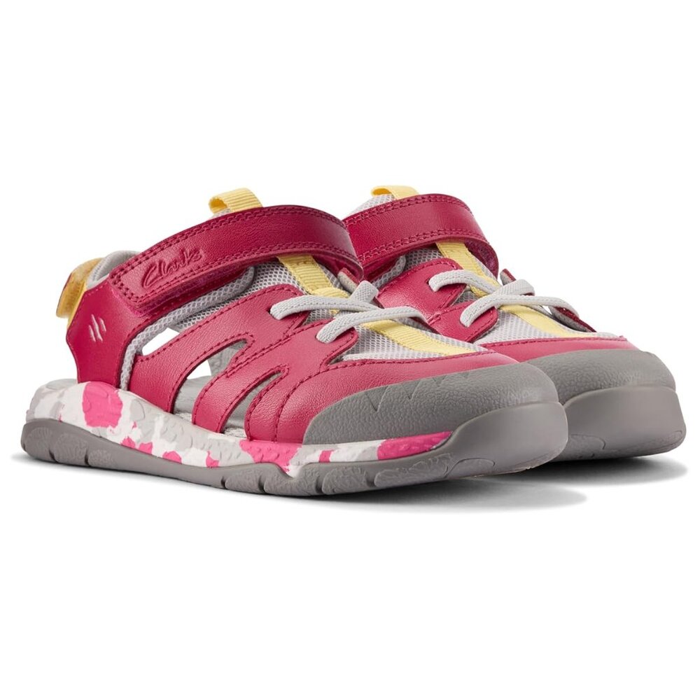 Clarks Girl's Steggy Roar Fisherman Sandal New w/ Box Size 10.5 W Big Kid